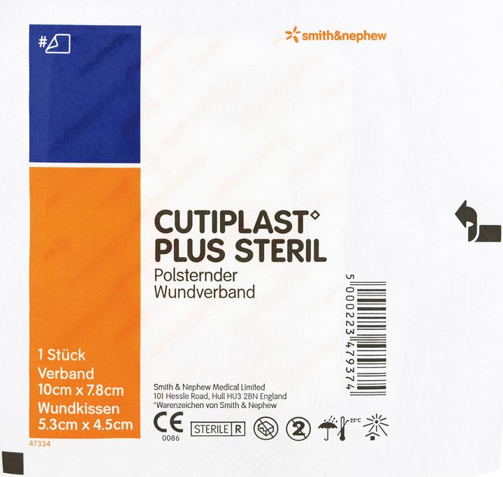 Immagine prodotto Smith & nephew Cutiplast Plus medicazione sterile per ferite 10 cm x 7,8 cm, 5 pezzi. Medicazioni per ferite (5 x)