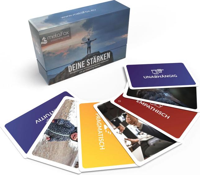Actual product image Metafox 52 coaching cards Your strengths in German (German)