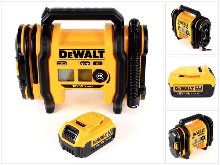 Produktbild DeWalt DCC 018 N Akku Luftkompressor 18V 11bar KFZ + 1x Akku 4,0Ah - ohne Ladegerät (11 Bar, 14.70 l)
