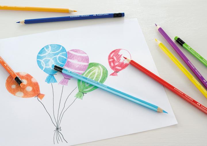 Actual product image Faber-Castell Erasable colour pencils (Multicoloured, 12 x)