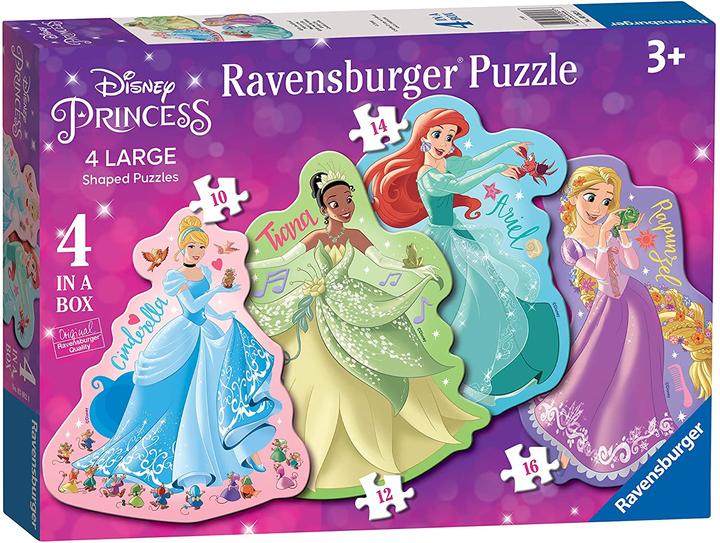 Produktbild Ravensburger 4 in 1 Shaped Puzzles - Disney Princesses (16 Teile)