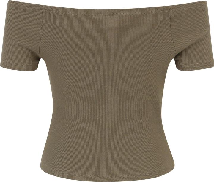 Actual product image Urban Classics Ladies Off Shoulder Rib Tee 2-Pack - 60065 (XS)