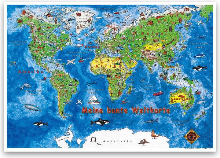 Image du produit Carte du monde,Cartes postales (11 pcs)