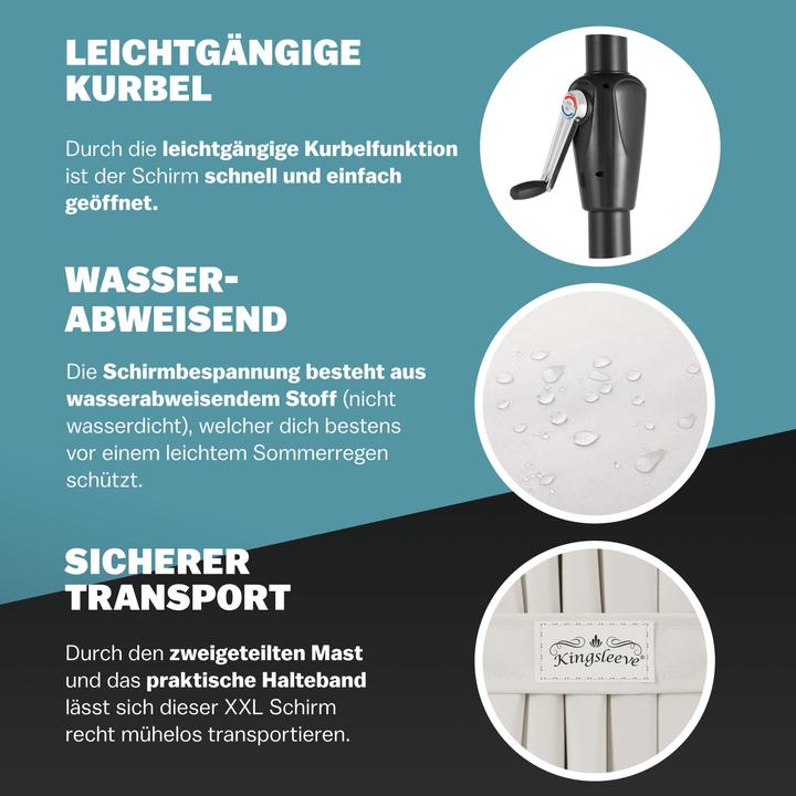 Produktbild Kingsleeve Sonnenschirm XXL (2.70 m)