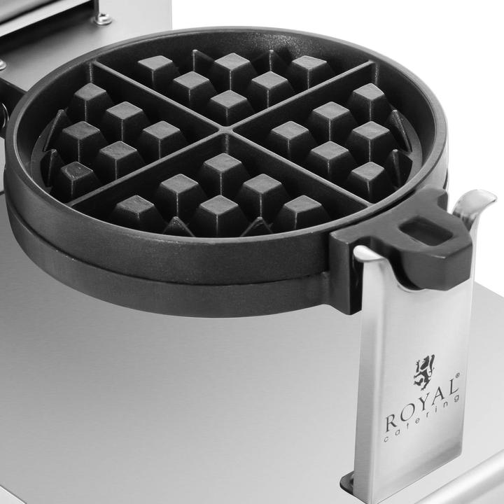Actual product image Royal Catering Waffle Maker - round - 4 small waffles - 1200 W -