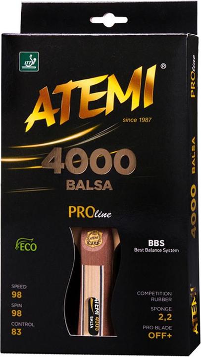 Produktbild Atemi Neuer konkaver Tischtennisschläger 4000 Pro Balsa
