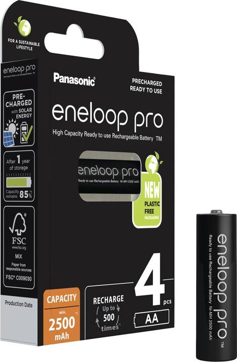 Panasonic eneloop pro (4 pcs, AA, 2500 mAh)