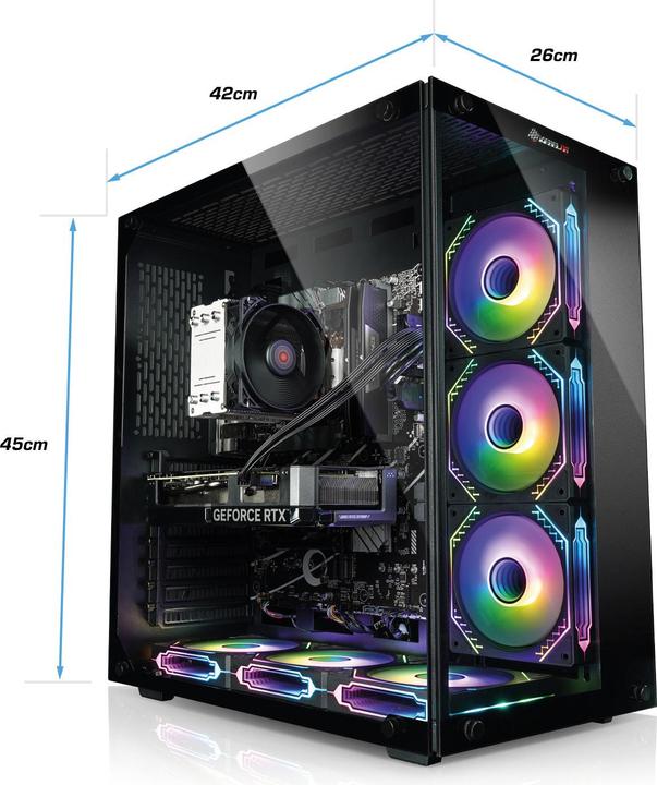 Actual product image Kiebel PC Panorama IC4D AMD Ryzen 5 5600G, 16GB DDR4, AMD Vega graphics, 1TB SSD, Windows 11 (AMD Ryzen 5 5600G, 32 GB, 1000 GB)
