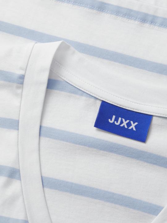 Actual product image JJXX Jxannie Reg Vneck Stripe Ss Tee Jrs Sn (XS)