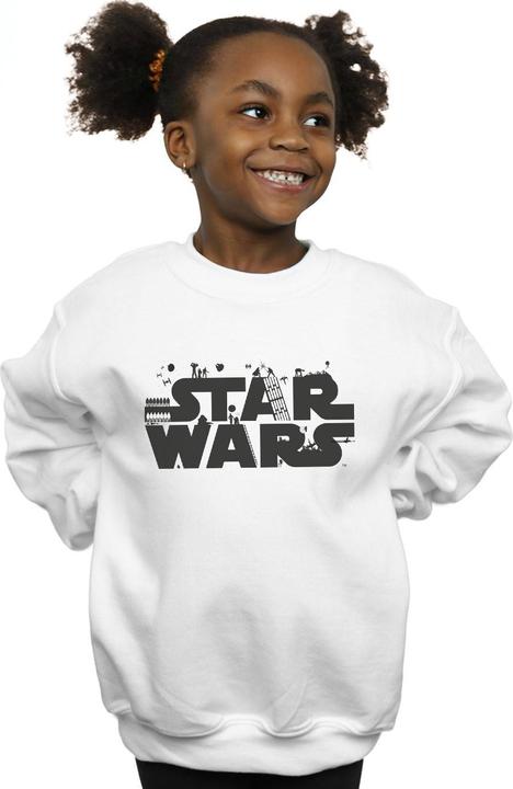 Immagine prodotto Star Wars Minimalist Logo Felpa Ragazze (140, 146)