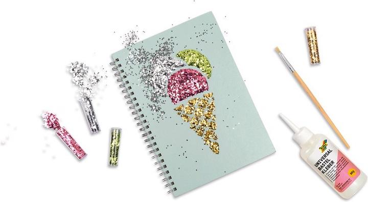 Produktbild Folia Glitterset mit Deko-Kleber
