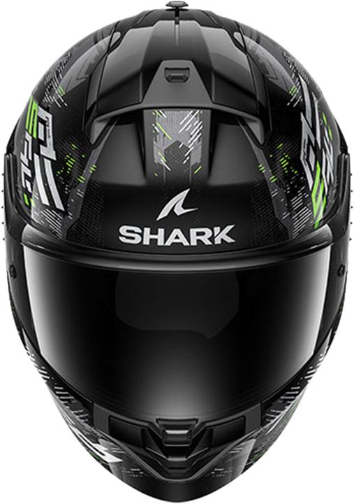 Image du produit Shark Casque Intégral Ridill 2 Molokai / Noir / Vert / Brillant S (55 - 56 cm, S)