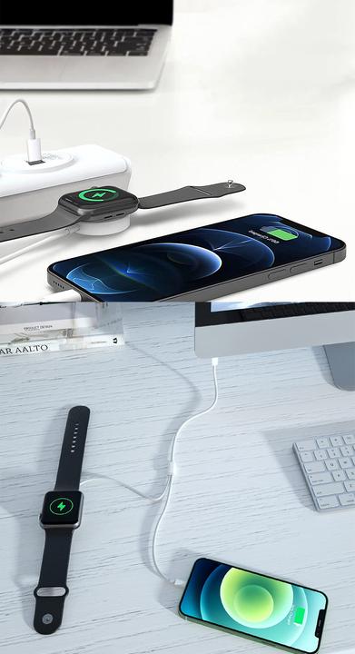 Immagine prodotto Wiwu Cavo di ricarica 2 in 1 per Apple Watch e Lightning