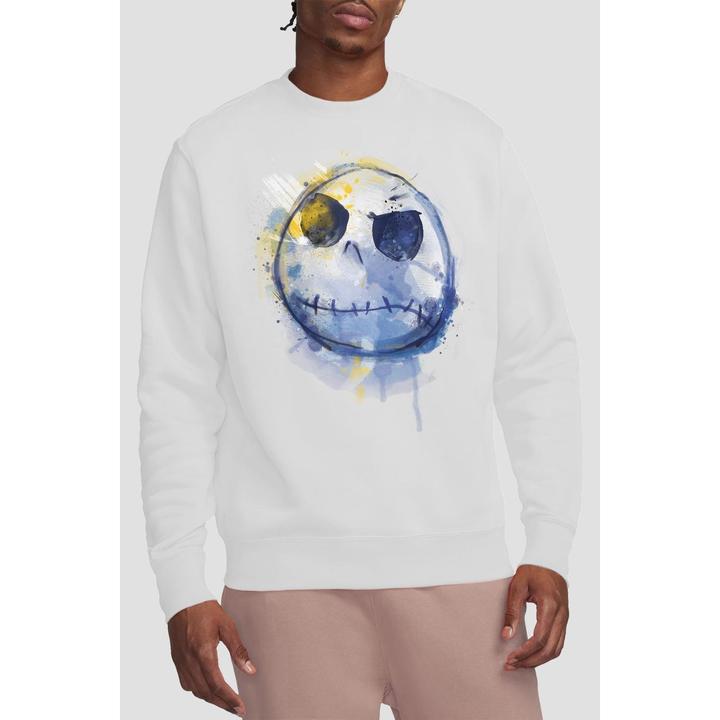 Actual product image The Nightmare Before Christmas Unisex Adult Jack Skellington Painted Sweatshirt (XL)