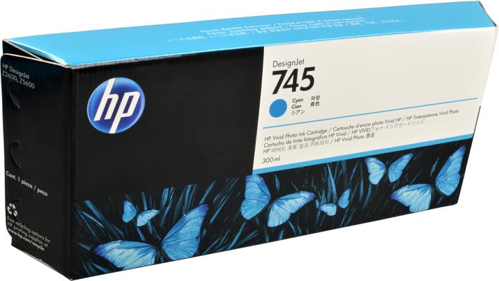 Actual product image HP Ink Large Format cyan Orig.No. F9K03A (C)