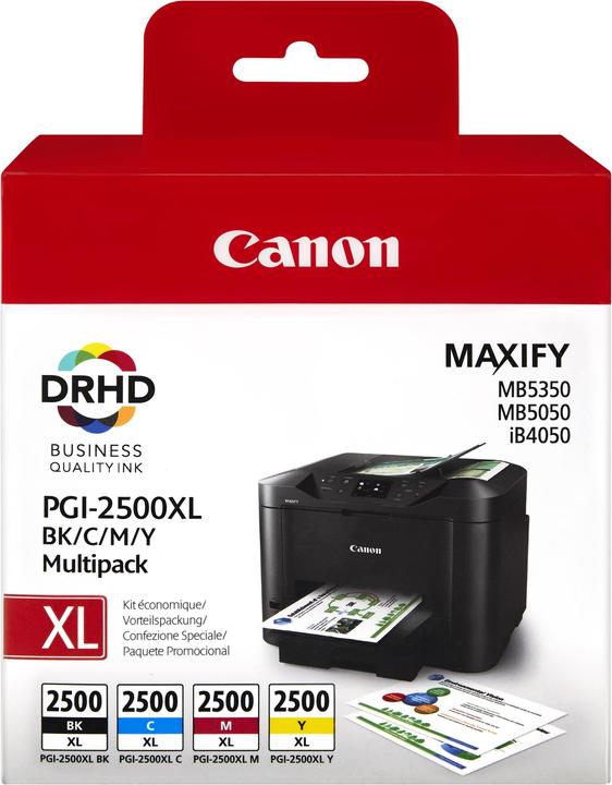 Actual product image Canon PGI-2500XL Multipack (M, FC, C, Y)