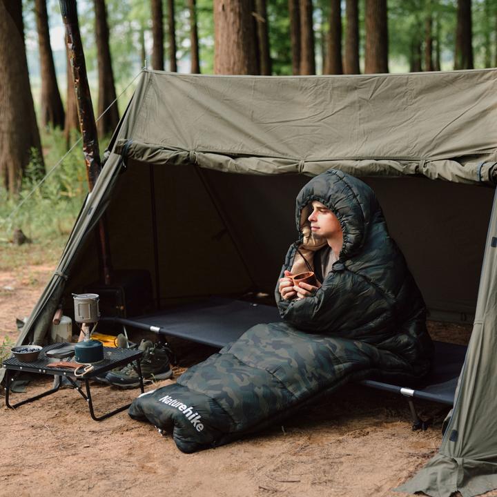 Immagine prodotto Naturehike Warmy square with hat warming cotton sleeping bag M300/Grey/right