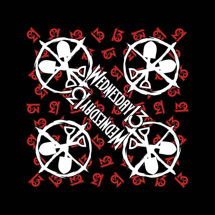 Actual product image Wednesday 13 Unisex Adult Logo Shovels Bandana