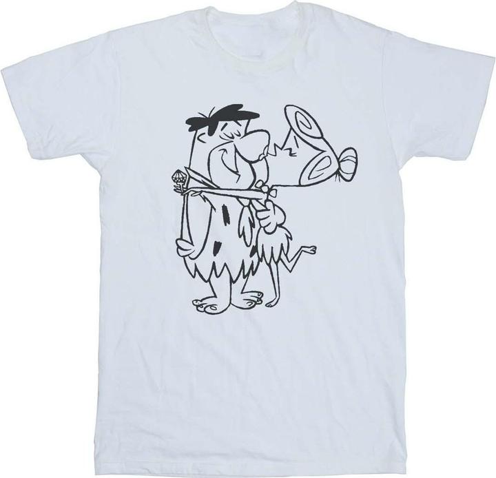 Immagine prodotto The Flintstones Fred and Wilma Kiss Maglietta Ampia Donna (L)