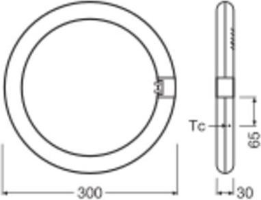 Produktbild Ledvance Ledtube T9c Em (G10q, 18.30 W, 2200 lm, 1 x, E)