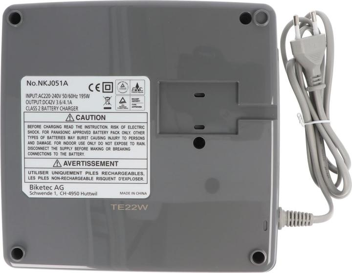 Immagine prodotto Panasonic Caricabatterie rapido adatto per Flyer T8 Deluxe (Caricabatterie per biciclette elettriche)