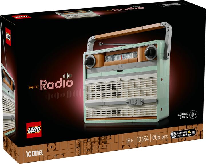 Actual product image LEGO Retro portable radio (10334, LEGO Icons, LEGO Rare Sets)