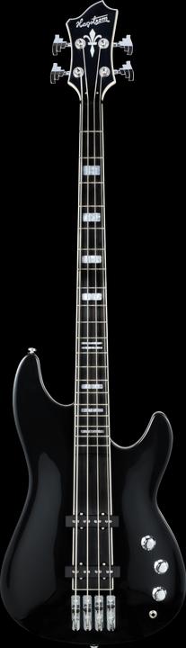 Actual product image Hagstrom Bass Guitar, Super Swede, Black Gloss (Electric guitar)