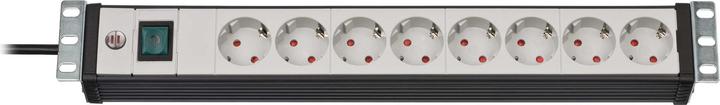 Actual product image Brennenstuhl Prem.-Line 19", 6way, 3m cable16A,switch (8 x, CEE 7/3, 3 m)