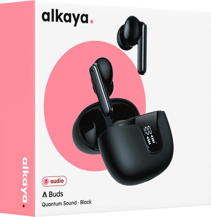 Image du produit Alkaya A Buds Quantum Sound Casque Bluetooth avec affichage de l'état de charge noir (Sans fil)
