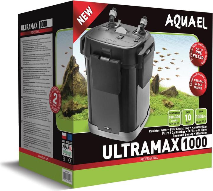 Produktbild Aquael Ultramax 1000 (300 l, Aussenfilter, Salzwasser, Süsswasser)