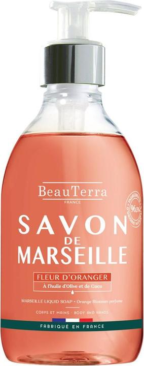 Actual product image BeauTerra savon liquide Marseille fleur d'oranger liq (Liquid soap, 300 ml)