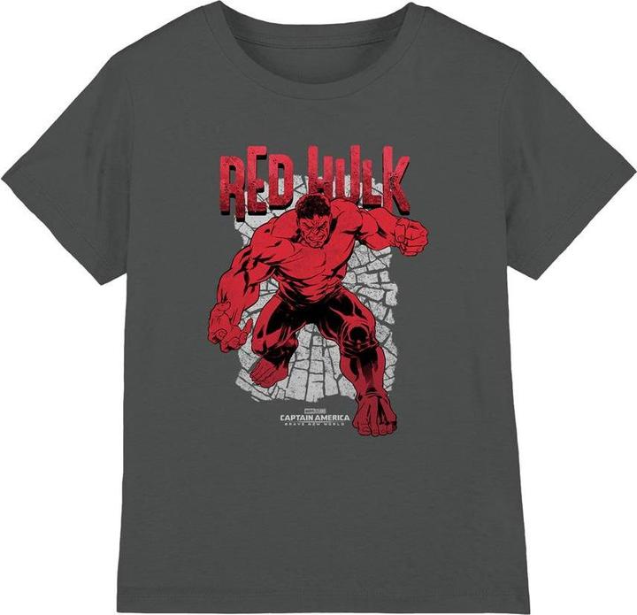 Actual product image Captain America Childrens/Kids Red Hulk Cracked T-Shirt (152, 158)