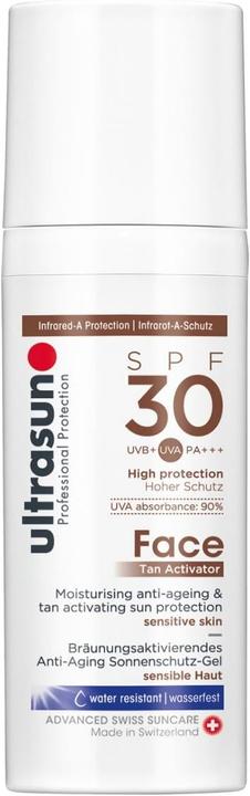 Actual product image Ultrasun Face Tan Activator SPF30 (Sun cream face, SPF 30, 50 ml, 95 g)