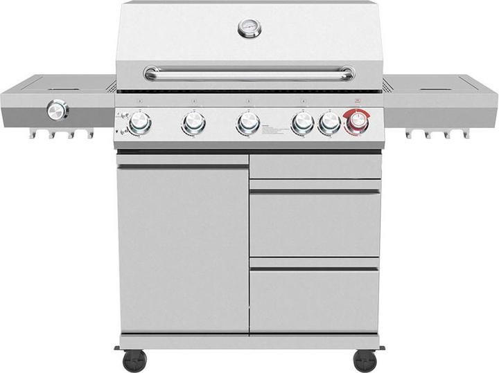 Image du produit FlammenKönig Gasgrill Expert 6 Brenner + Seitenbrenner inkl. Abdeckung, Gasregler und -Schlauch (14 kW)