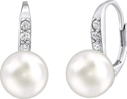 Actual product image Silvego Gentle silver earrings with real white pearl and Swarovski LPSER0639