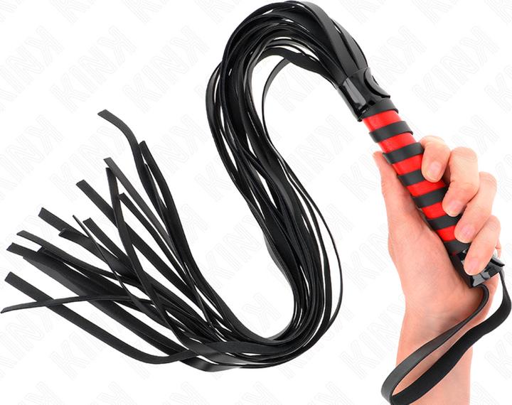 Actual product image Kink Long Striped Whip 70 cm
