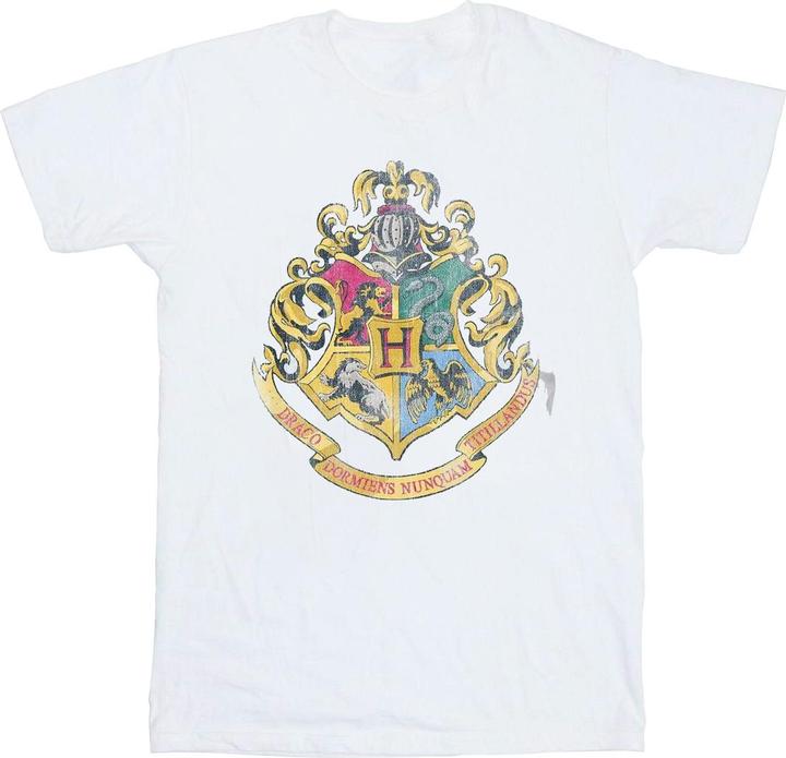 Actual product image Girls Hogwarts Crest Cotton T-Shirt (140, 146)