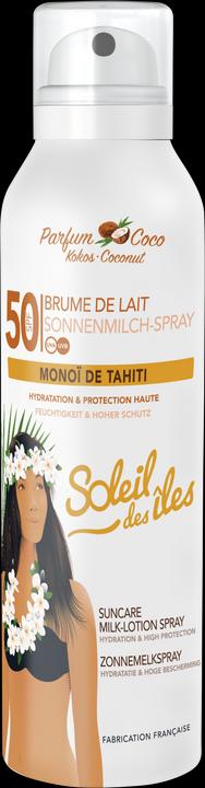 Produktbild Soleil des Îles Sonnenmilch Sprühnebel SPF50 Kokos Duft (Sonnenmilch, SPF 50, 150 ml, 197 g)
