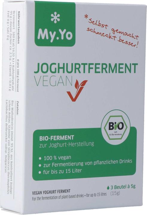 Nährwerte und Zutaten My Yo Joghurt Ferment (3 Stück, Pulver, 40 g)