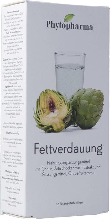 Produktbild Phytopharma Fettverdauung Brausetablette (40 Stück, Brausetablette, 216 g)