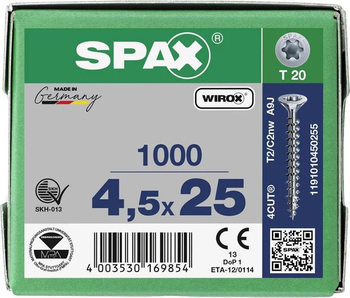 Produktbild Spax Spanplattenschrauben (1000 Schrauben pro Stück)