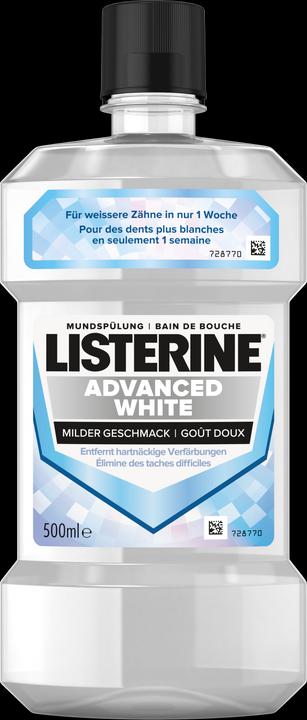 Listerine Advanced White Mild (500 ml, Mundspülung)