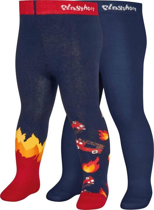Image du produit Playshoes Collants bébé pompier (set de 2) taille 86/92 bleu marine (86/92)