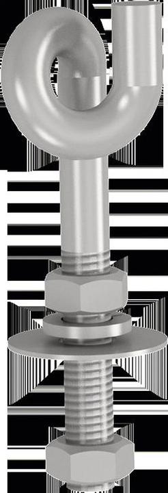 Schuch 183 S Accessori di montaggio gancio oscillante in acciaio inox z 183S