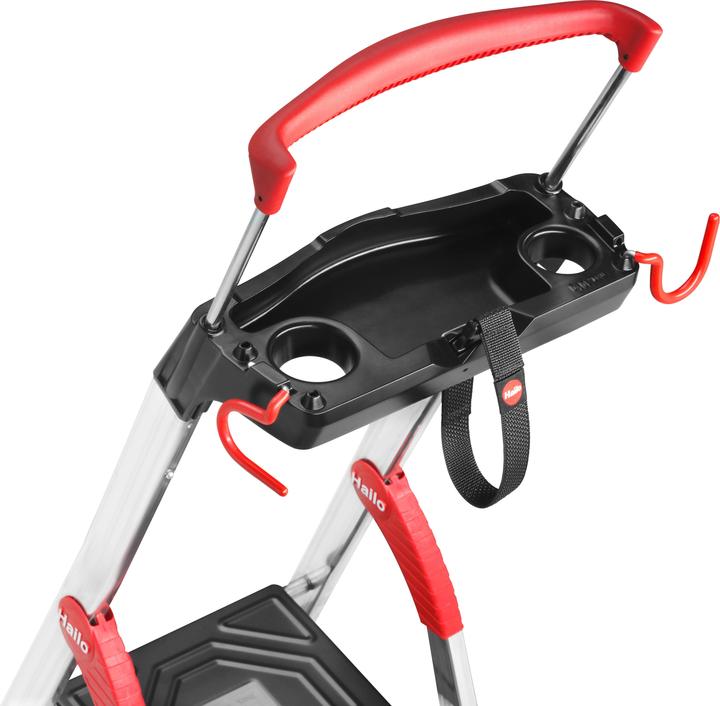 Actual product image Hailo L100 TopLine, aluminium safety stepladder, 7 steps (Stile, 17 cm)