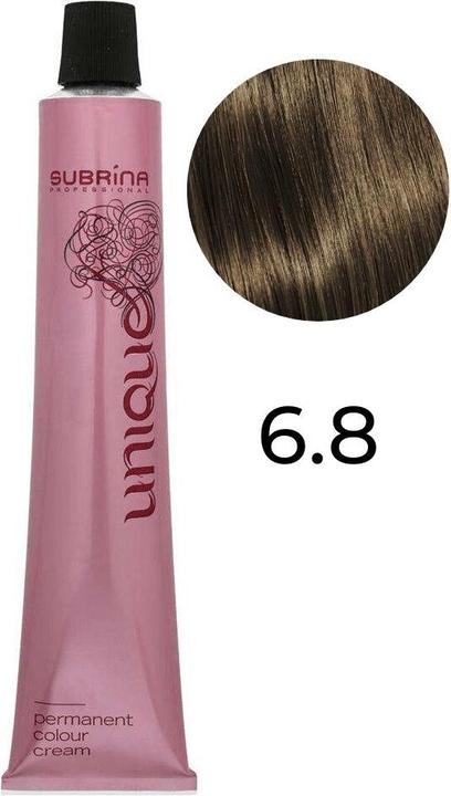 Image du produit Subrina Professional Unique Permanent Hair Dye 68 Dark Blonde Matte - 100 Ml (68 Blonde foncée)
