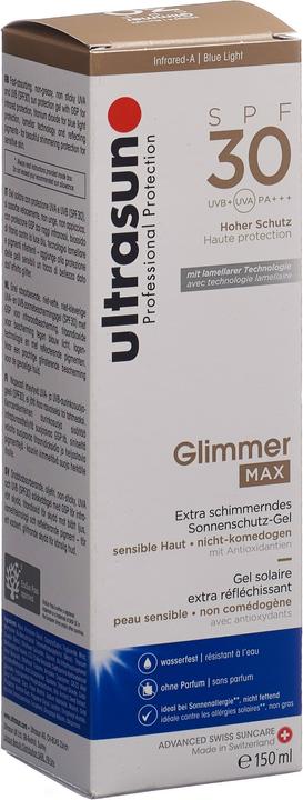 Image du produit Ultrasun Glimmer MAX (Gel solaire, SPF 30, 150 ml, 230 g)