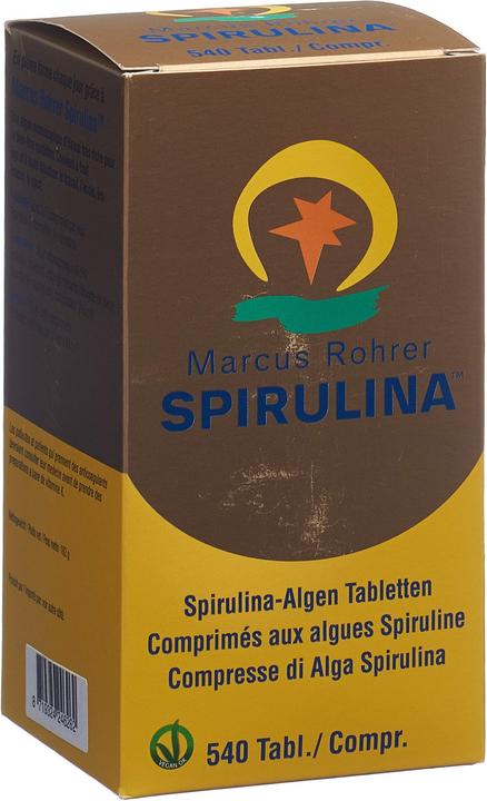 Actual product image Marcus Rohrer Spirulina Spirulina Tabl (540 Piece, Pills, 440 g)