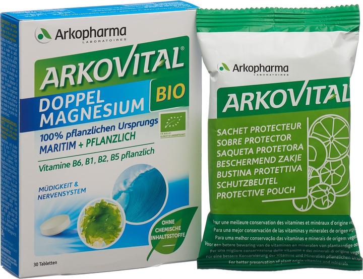Immagine prodotto Arkopharma Doppio magnesio organico Tabl (30 Pezzo/i, Pillole, 45 g)