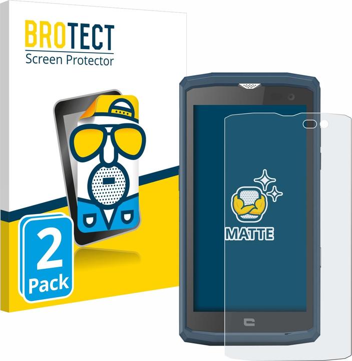 Actual product image BROTECT Anti-glare screen protector matt (2 Piece, Crosscall Core-X3)